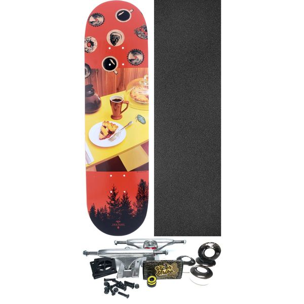 Habitat Skateboards Twin Peaks Diorama Double R Skateboard Deck - 8" x 32" - Complete Skateboard Bundle